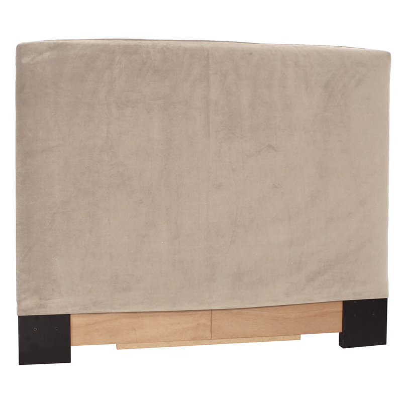 Tête de lit tapissier à panneau Straley, Simple, Sable bella