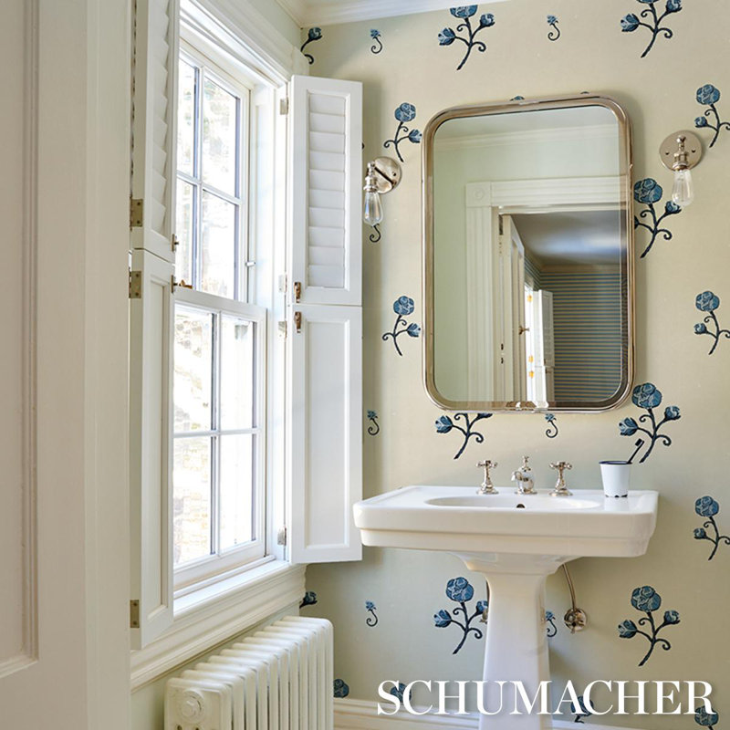 Schumacher X Backdrop Rhinestone Cowboy Wallpaper, Navy