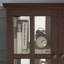 Vitrine lumineuse à DEL, vitrine antique avec tablettes réglables, vitrine de qualité rétro avec portes en treillis, bibliothèque élégante et armoire de rangement-2131626384