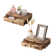 Chiemerie 2 Piece Solid Wood Floating Shelf with Drawer