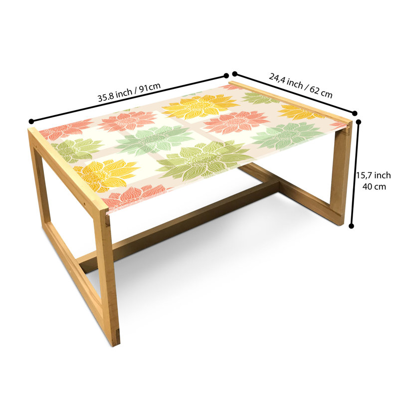 Janan Sled Coffee Table, 90cm H x 62cm W x 40cm D