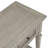 Classic Retro Style Console Table With Three Top Drawers And Open Style Bottom Shelf, Easy Assembly (Gray Wash)-1298925762