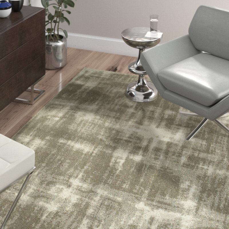 Cockerham Abstract Indoor Rug, Rectangle 9'10" x 12'10"