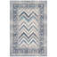 Tapis Carrington moderne à rayures effet pinceau, bleu marine, turquoise, gris, crème et rose, lavable à la machine, antidérapant, à poils courts, pour l'intérieur et l'extérieur, adapté aux animaux domestiques, idéal pour le salon, la chambre, la salle à manger, l'entrée, le couloir ou le bureau.-1618919841