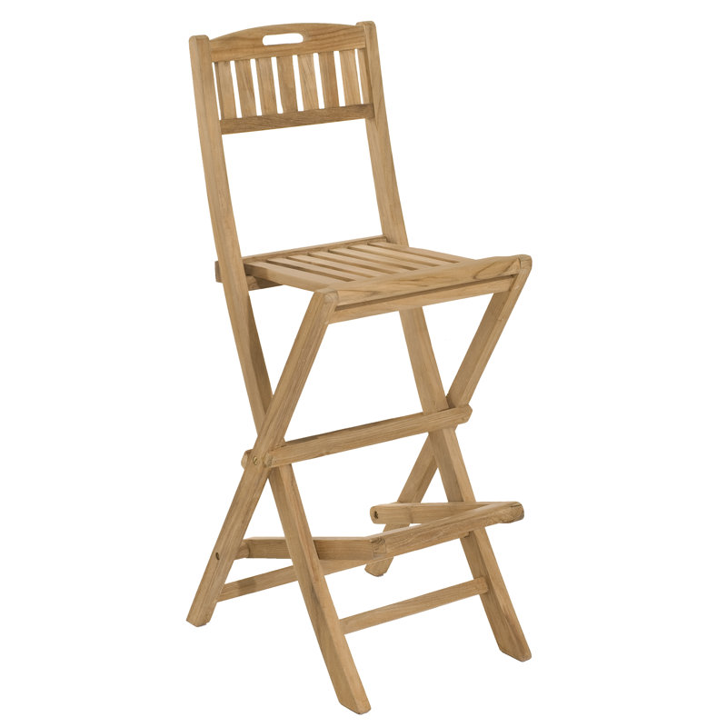 York Folding Patio Dining Side Chair with Cushion