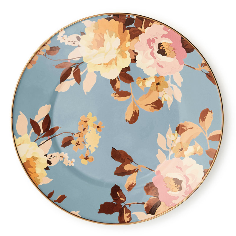 Wild Rose Dinner Plate, Slate