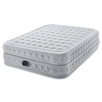 Intex Dura Beam Supreme Air Flow Air Mattress with Built in Pump by Intex