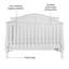 Ensemble de chambre de bébé 2 pièces avec lit de bébé, commode et surmatelas amovible Camden-102095745