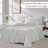 Southshore Fine Linens Vilano Springs Extra Deep Pocket 6-Piece Sheet Set, Ultra Soft Double-Brushed 110 GSM Microfiber Bedding, 21-Inch Deep Pocket, 4 Pillowcases, Full, Light Grey-86340236-86340214