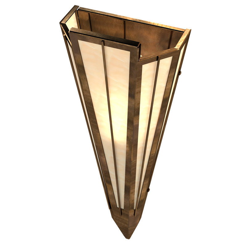 Brum 1 - Light Flush Mounted Sconce, Antique copper