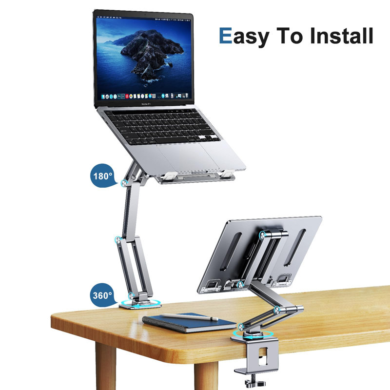 Laptop Arm Mount with 360° Rotating
