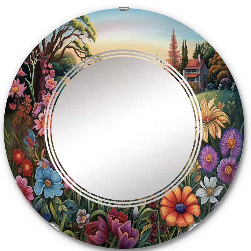 Circle Mirror, 24" x 24"