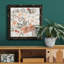 «Peach & Rust Blooms II», toile encadrée de qualité supérieure - prête à être accrochée-1592412503-1592412526