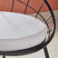 Delwood Upholstered Counter Stool with Metal Frame