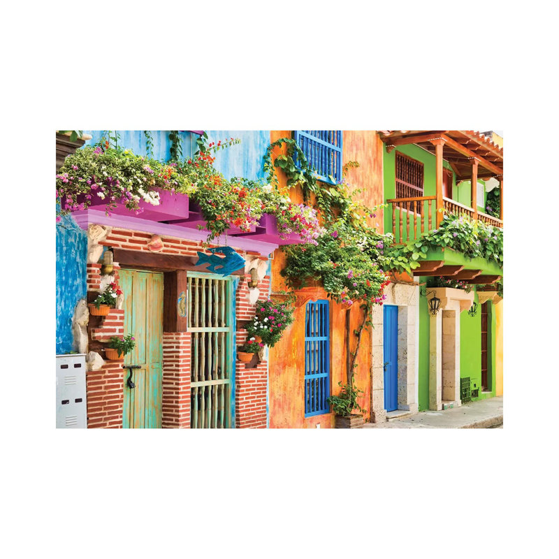 Cartagena Colors par Mark Paulda - reproduction de photo sur toile tendue, H 12 po x l 18 po x 1,5 po