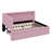 Full Size L-Shaped Daybed With Trundle, LED Lights-680973215