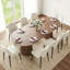 Table Ã  manger ovale moderne Ã  double pied central en bois, 79 po, avec piÃ¨tement en bois massif, pour 8 personnes-1113093886