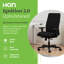 Chaise de bureau ergonomique en tissu HON Ignition 2.0, inclinaison standard, structure noire, noir-120151197-120151191-120151193