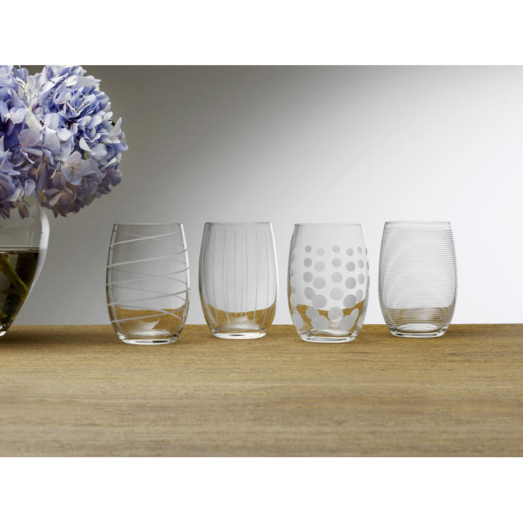 Cheers Stemless Wine Glasses S/4, Cheers Glassware, Mikasa