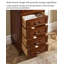Armoire de rangement à bijoux en bois d'hévéa avec miroir American Style