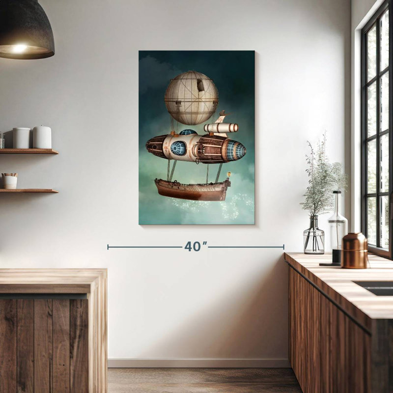 Mehar Steampunk Airship, 39" H x 26" W