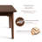 Rozella Expandable 64" Solid Wood Dining Table