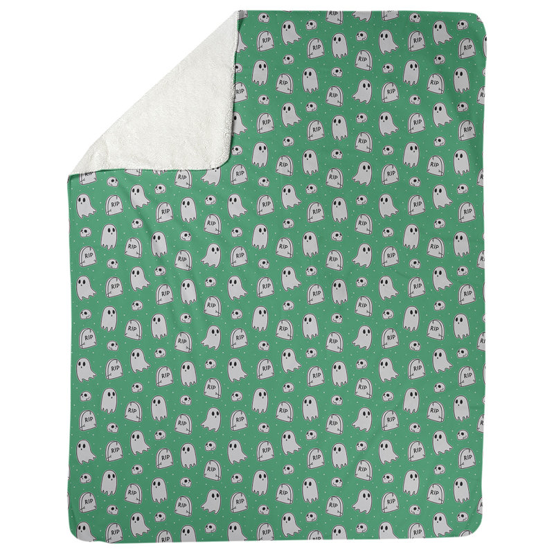 Couverture polaire Katelyn Elizabeth, l 52,5 po x L 62,5 po, Vert