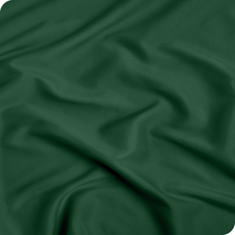 Fitted Bottom Sheet, Small Single, Forest Green