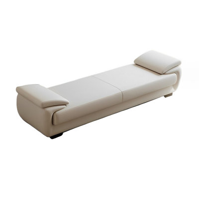 Minesha Genuine Leather Upholstered Bench