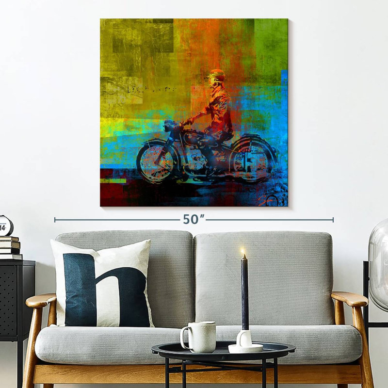 Mehar Motorcycle, 33" H x 33" W