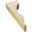 Corbeau en bois de cèdre brut TimberThane, l 3 po x P 6 po x H 18 po, brun clair Diane-88289997