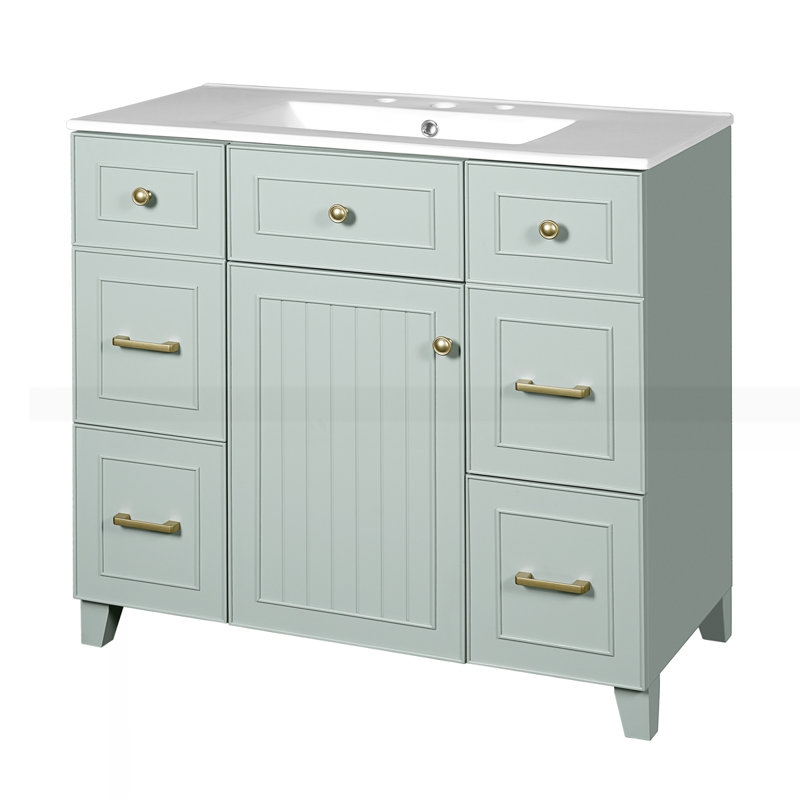 Meuble-lavabo 36 po avec lavabo en céramique