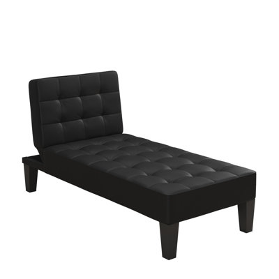 Alaira Faux Leather Chaise Lounge