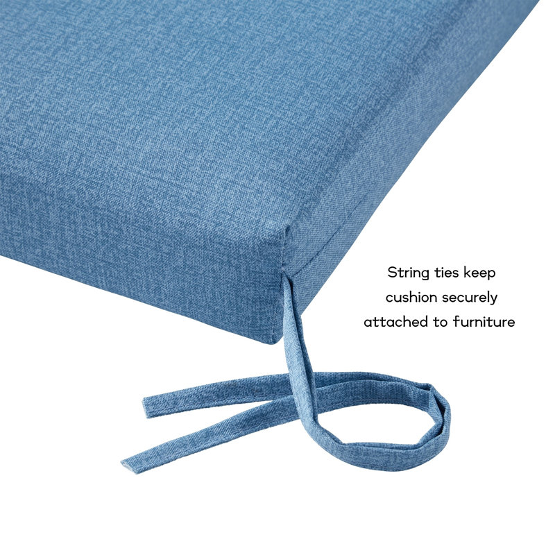 High Back Dining Chair Pad, Denim