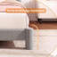 Base de lit Cloud avec tête de lit ronde et pieds cylindriques | Lit plateforme tapissier Soft Boucle, robuste et silencieux, aucun sommier tapissier requis-1883034666-1883034665