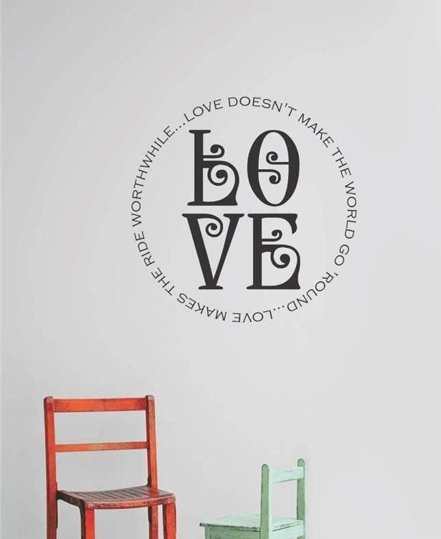 Text & Numbers Non-Wall Damaging Wall Decal