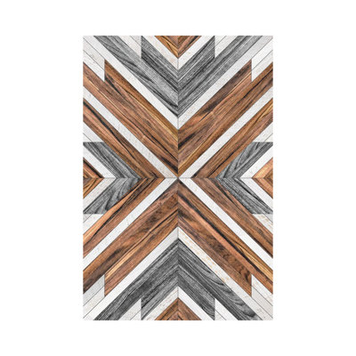 Motif tribal urbain n ° 4 - bois