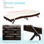 Chaise longue de piscine près du bord de la piscine, méridienne ajustable à 5 positions réglable, table basse 78,75 po x 28 po