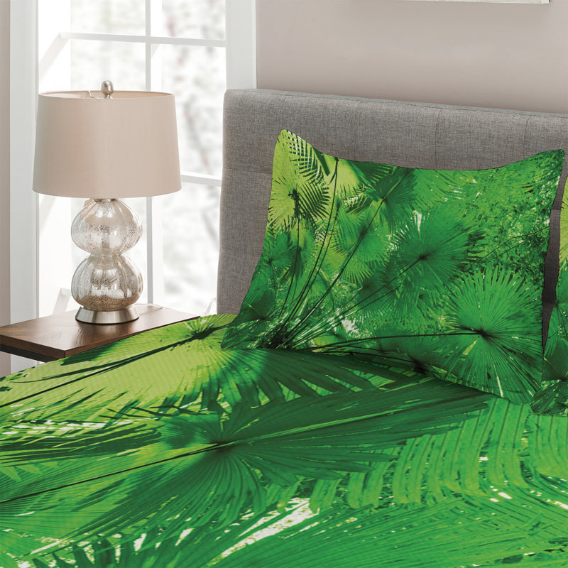 Forest Coastal Polyester Coverlet