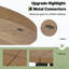 Table de bar ronde au design campagnard