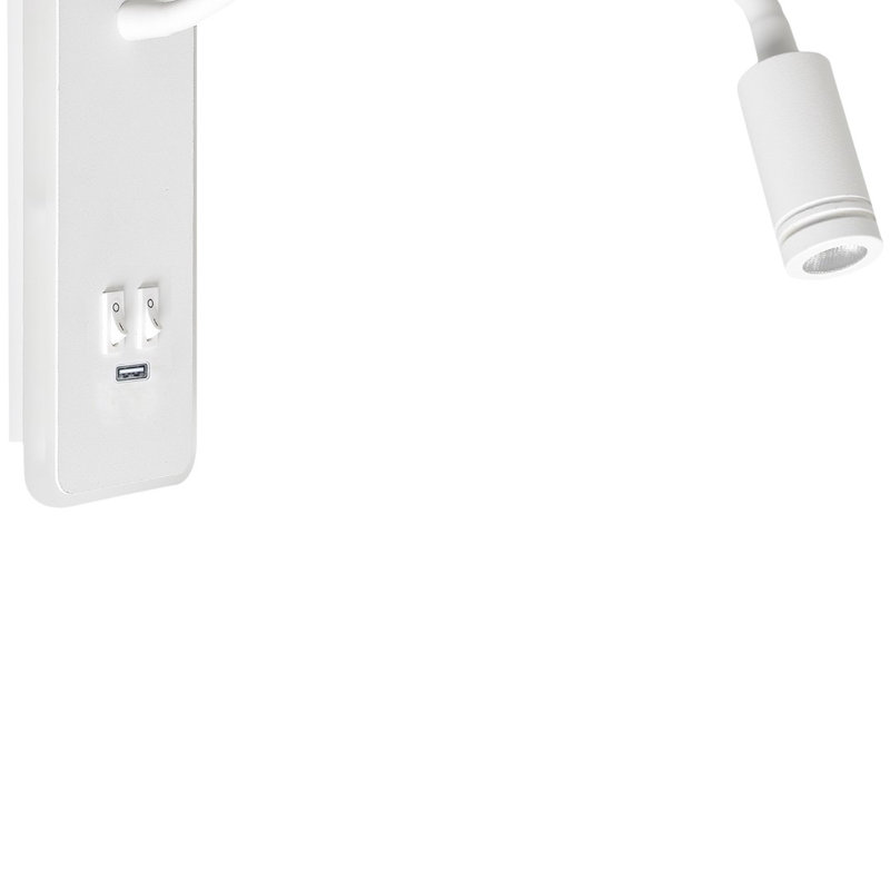 Base LED Wall Sconce, White