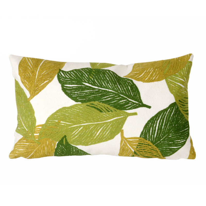  Outdoor Rectangular Pillow Cover & Insert, Green