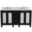 Ensemble de meuble-lavabo double 61 "avec miroir Schreck-104831146