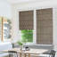 Fabdivine Brown 100% Blackout Linen Roman Shade with Hand Block Print Floral Blinds for Windows, Ideal for French Door, Living or Bedroom, Kitchen, Hall, Thick Linen Fabric, Mahalaxmi-87754559