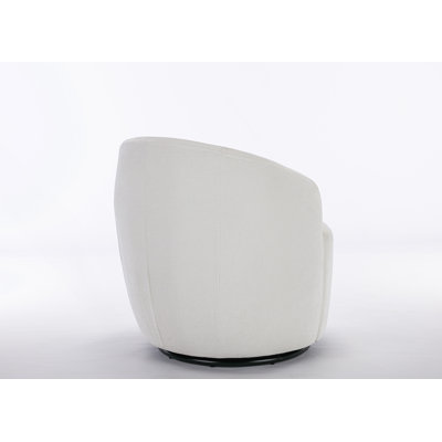 Luxurious Chenille Fabric Swivel Accent Armchair Barrel Chair For Ultimate Comfort And Versatile Indoor Use