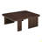 Rectangle Coffee Table With Splicing Design, Multifunctional Combination Table-2084978458