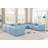 Ivion Upholstered U-Shaped Sectional Reversible-94884367