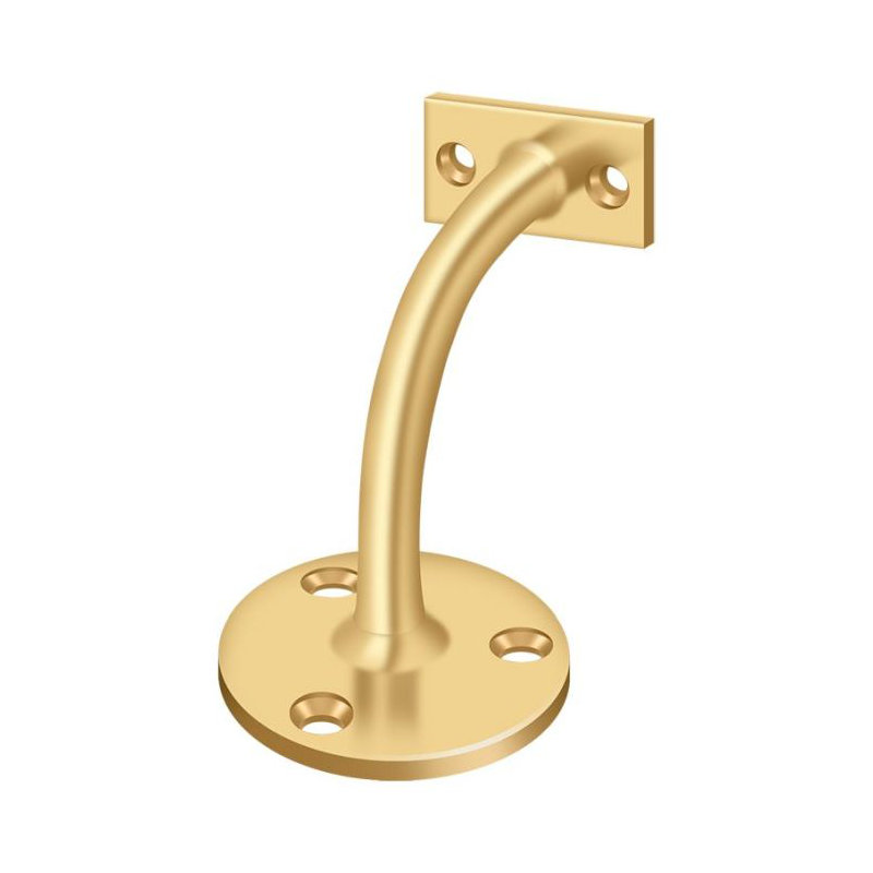3.25" Projection Light Duty Hand Rail Bracket, PVD Polished Brass