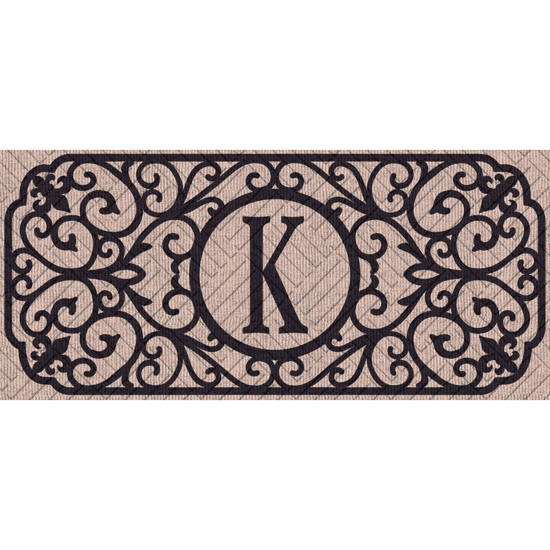 Tapis d'extérieur antidérapant Atrakchi Filigree Monogram, K
