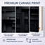 «Black Brick Cube Dimensions V», art mural abstrait géométrique, ensemble de 2 impressions sur toile-114716605-114716606-114716611